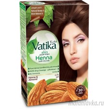 Краска для волос Коричневая (BROWN HENNA) DABUR VATIKA/ Индия – 60 гр.